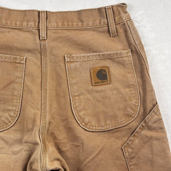 VTG. Carhartt B25 Work Shorts Size 29 Duck Canvas Carpenter Utility Made in USA - Picture 3 of 7